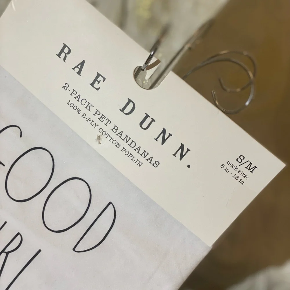 🎉HP🎉 Rae Dunn "GOOD GIRL" Pet Bandanas: Small/Medium - Picture 3 of 4